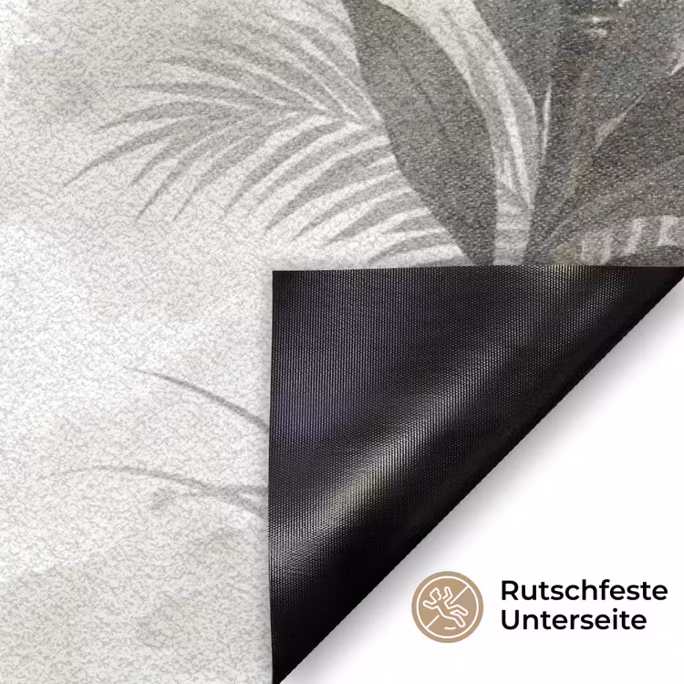 Bloemen - Knop - Tuin - Illustratie - Wit Deurmat klein -antislip_DE