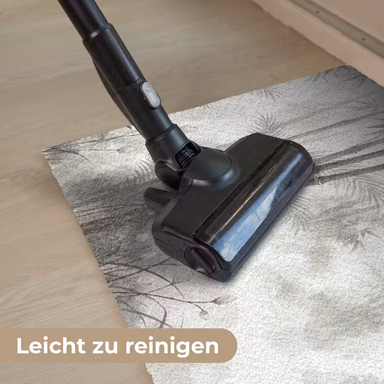 Bloemen - Knop - Tuin - Illustratie - Wit Deurmat klein -reinigen_DE