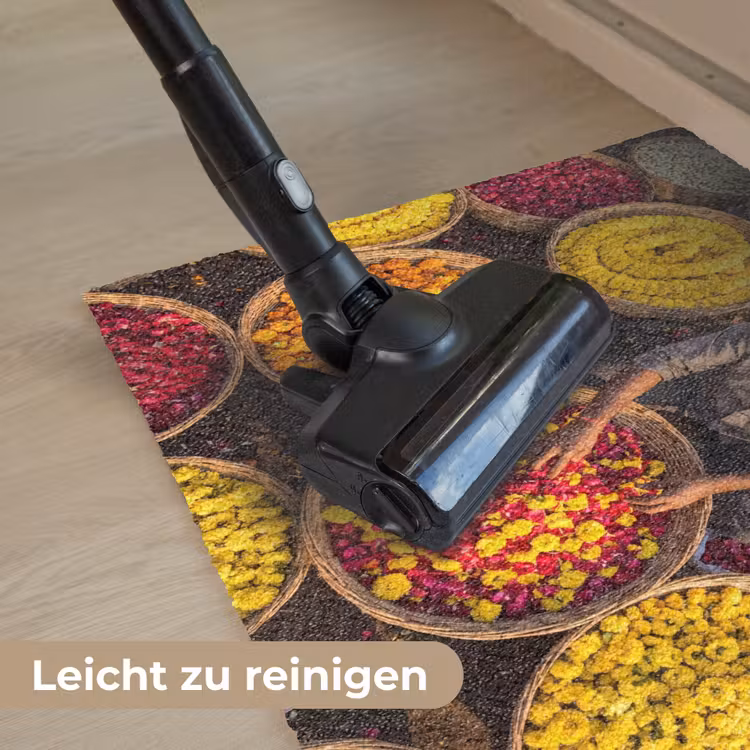 Fußmatte - Blumen – Markt – Bunt - Bloemen - Markt - Kleurrijk Deurmat klein