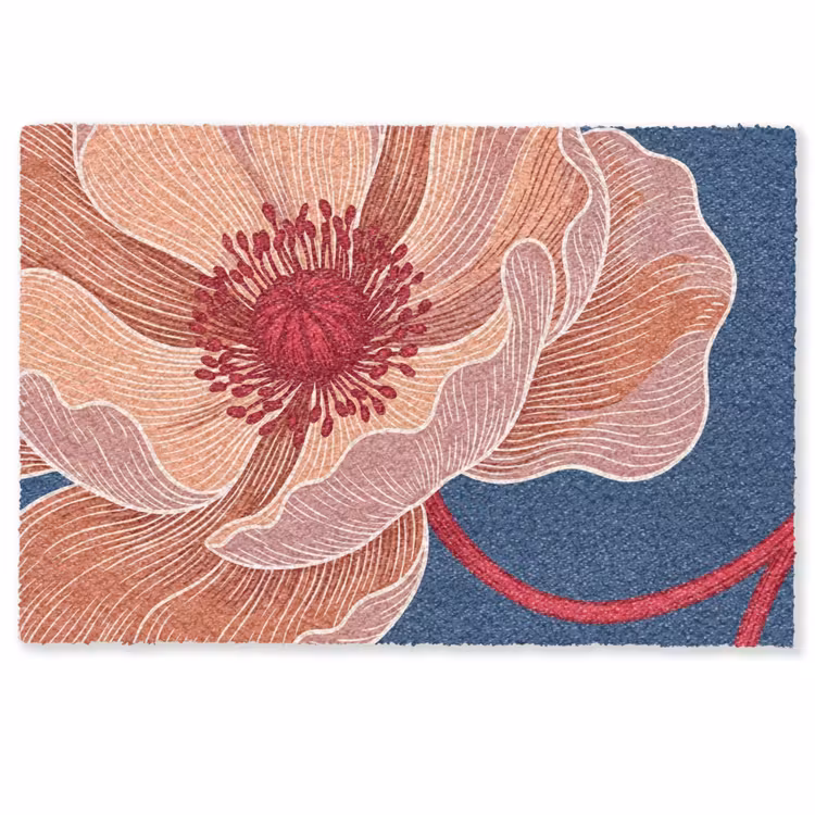 Fußmatte - Blumen – Modern – Abstrakt - Bloemen - Modern - Abstract Deurmat klein