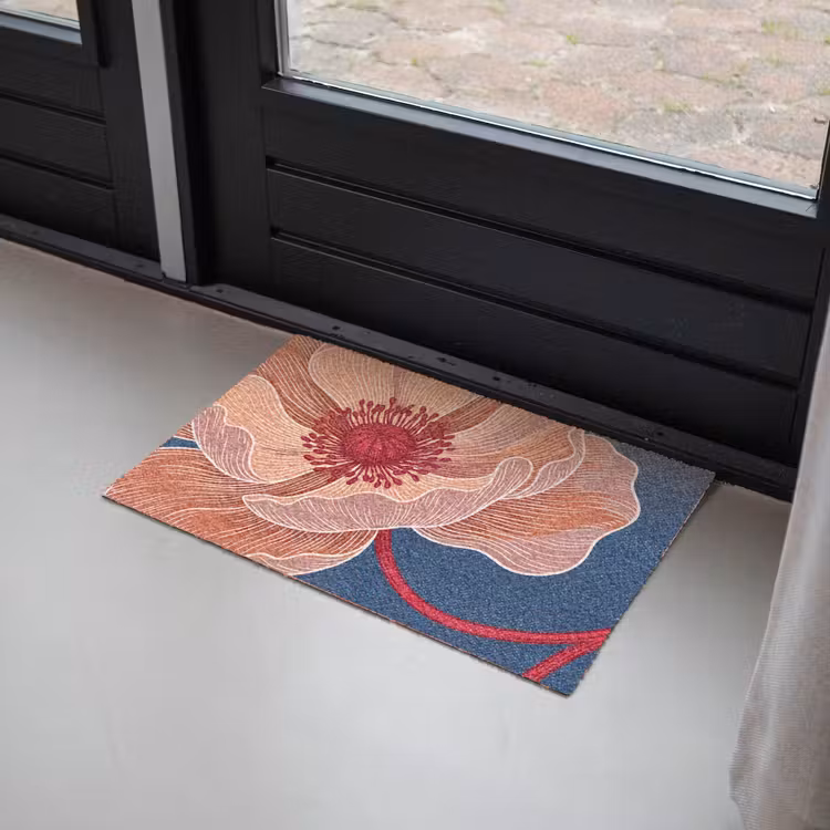 Fußmatte - Blumen – Modern – Abstrakt - Bloemen - Modern - Abstract Deurmat klein