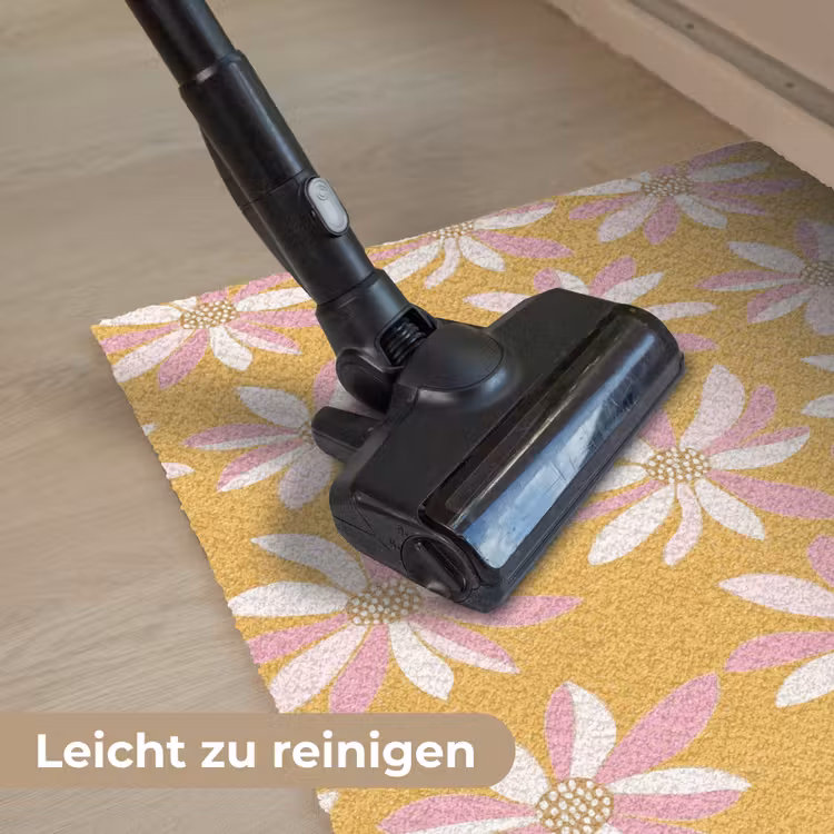 Bloemen - Modern - Geel Deurmat klein 898 -reinigen_DE