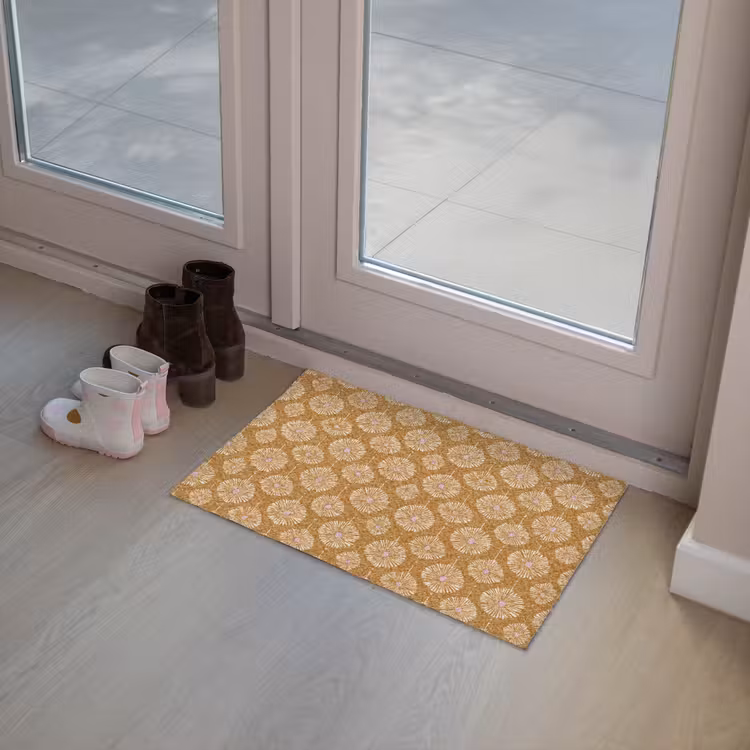 Bloemen - Modern - Oker Deurmat klein 898 -sfeer3