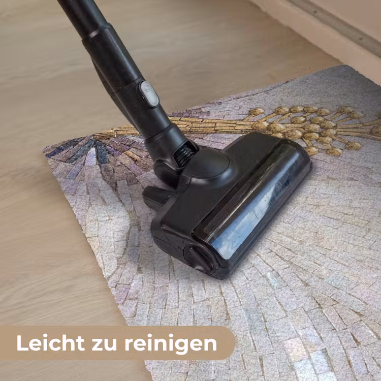 Bloemen - Mozaïek - Kunst - Modern - Goud Deurmat klein -reinigen_DE
