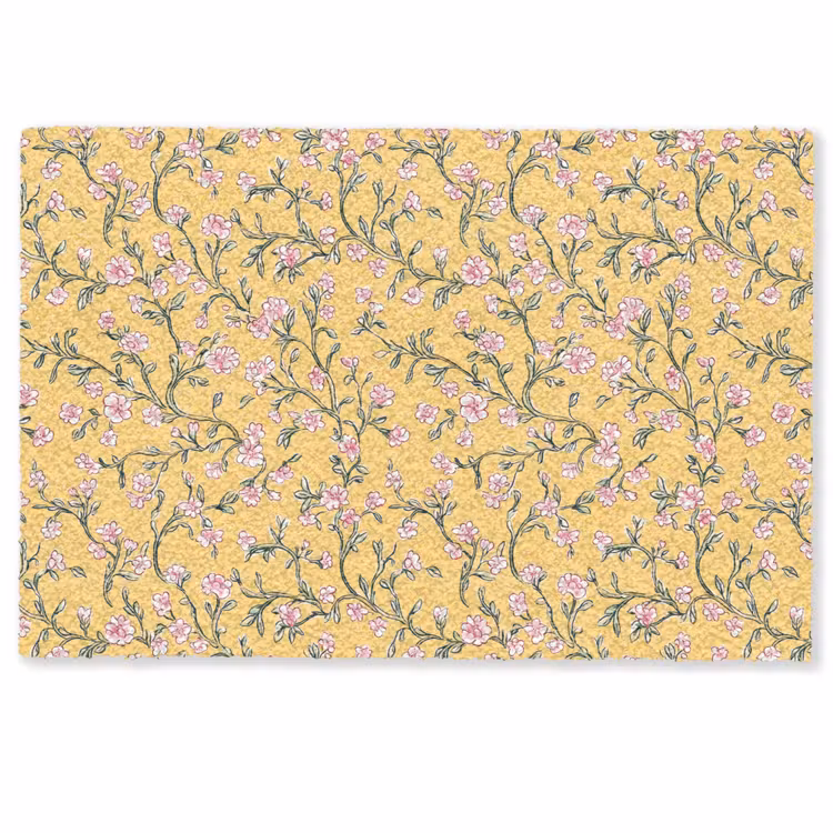 Bloemen - Motief - Geel Deurmat klein 898 -zkaufland3d
