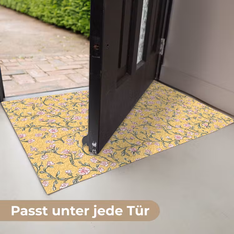 Bloemen - Motief - Geel Deurmat klein 898 -USP_DE
