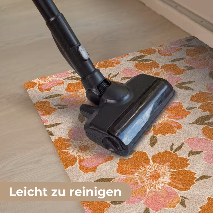 Bloemen - Motief - Retro Deurmat klein 898 -reinigen_DE