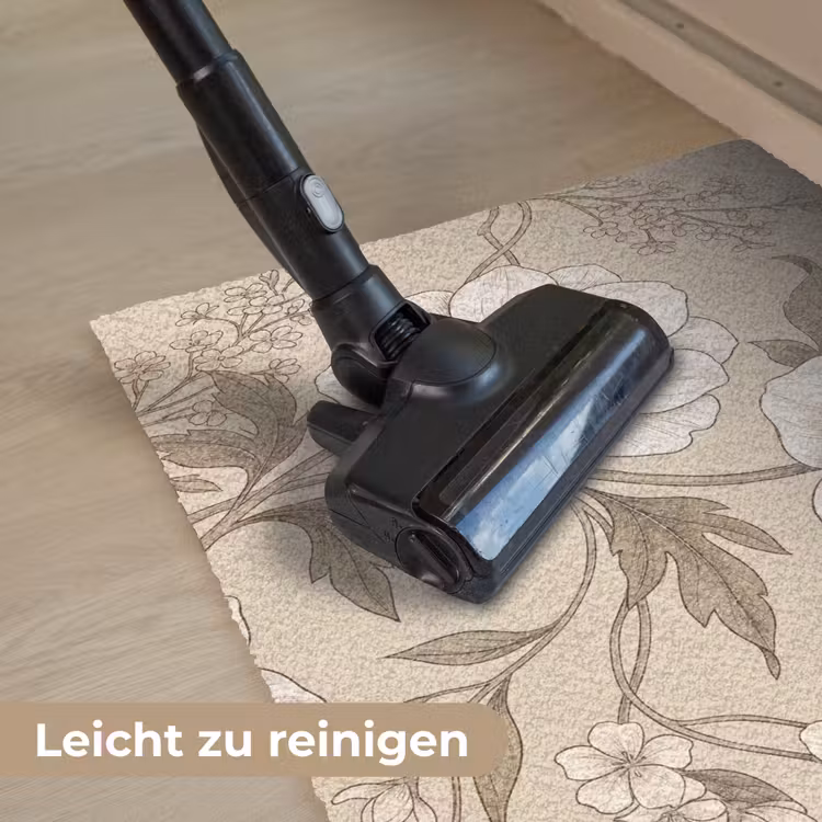 Bloemen - Patroon - Beige Deurmat klein -reinigen_DE