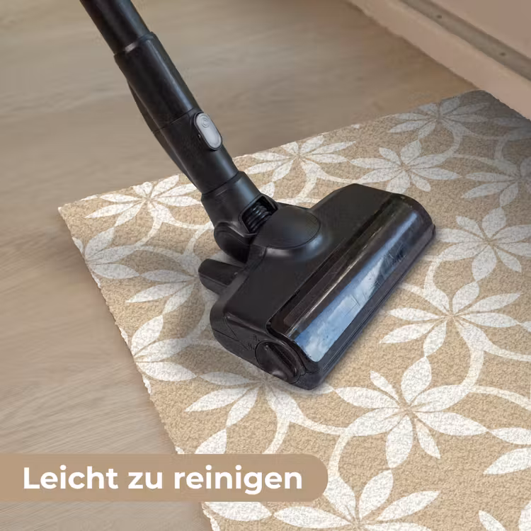 Bloemen - Patroon - Beige Deurmat klein 898 -reinigen_DE