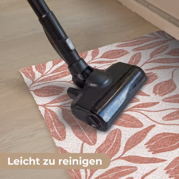 Bloemen - Patroon - Modern - Natuur - Bruin Deurmat klein -reinigen_DE