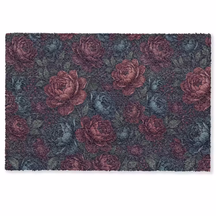 Bloemen - Patroon - Natuur - Klassiek - Donker Deurmat klein -zkaufland3d