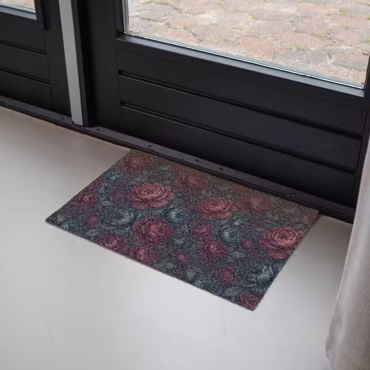 Bloemen - Patroon - Natuur - Klassiek - Donker Deurmat klein -sfeer2