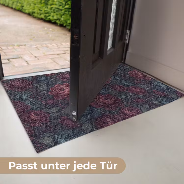 Bloemen - Patroon - Natuur - Klassiek - Donker Deurmat klein -USP_DE
