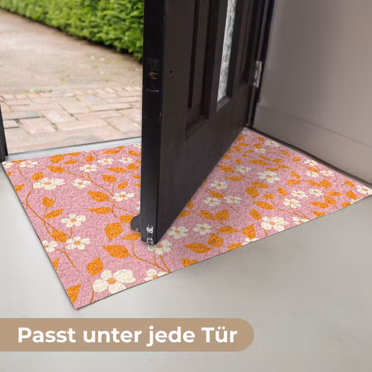 Bloemen - Patroon - Oranje Deurmat klein 898 -USP_DE