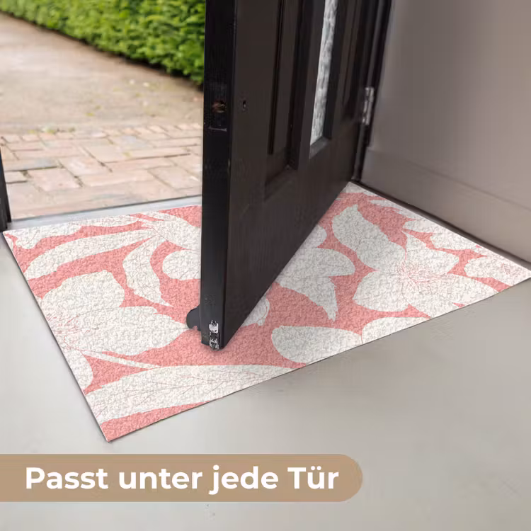 Bloemen - Patroon - Roze - Wit Deurmat klein -USP_DE