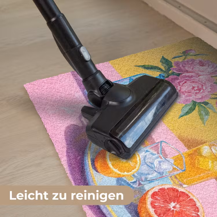 Fußmatte - Blumen – Rosa – Modern - Bloemen - Roze - Modern Deurmat klein