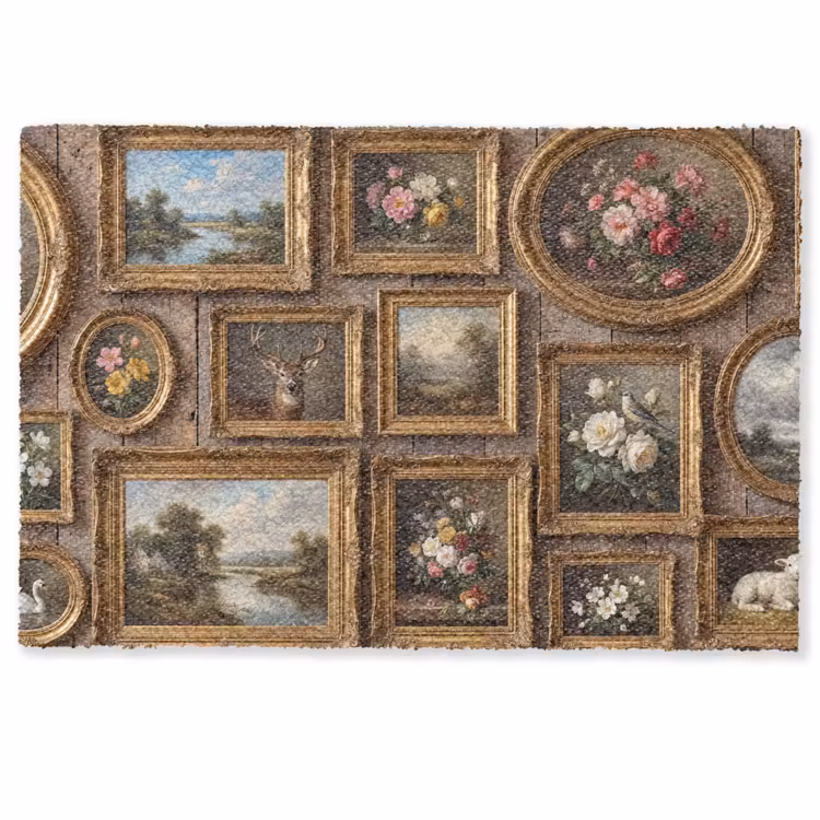 Bloemen - Rozen - Klassiek - Vaas - Kleurrijk Deurmat klein -zkaufland3d