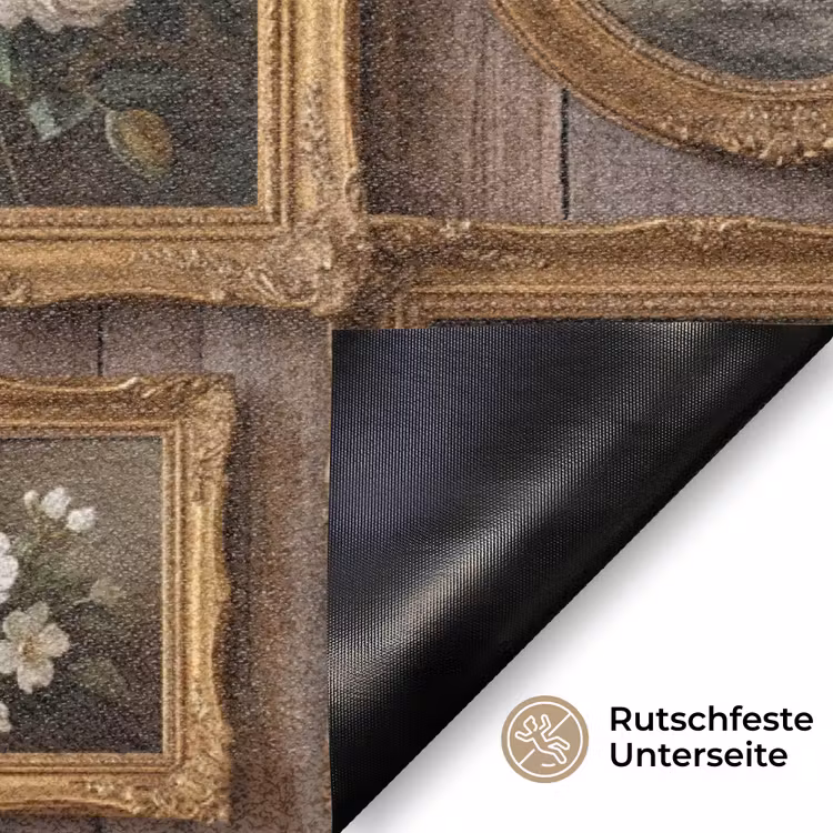 Bloemen - Rozen - Klassiek - Vaas - Kleurrijk Deurmat klein -antislip_DE