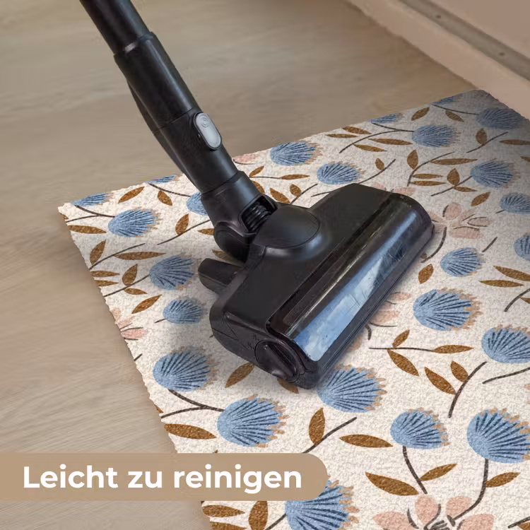 Bloemen - Wild - Blauw Deurmat klein 898 -reinigen_DE