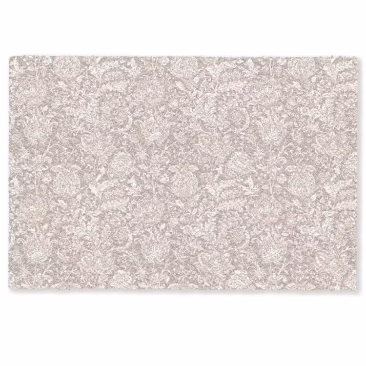 Bloemenprint - Grijs - Crème Deurmat klein 898 -zkaufland3d