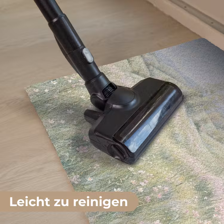 Bloemen veld - Bloemen - Groen Deurmat klein -reinigen_DE