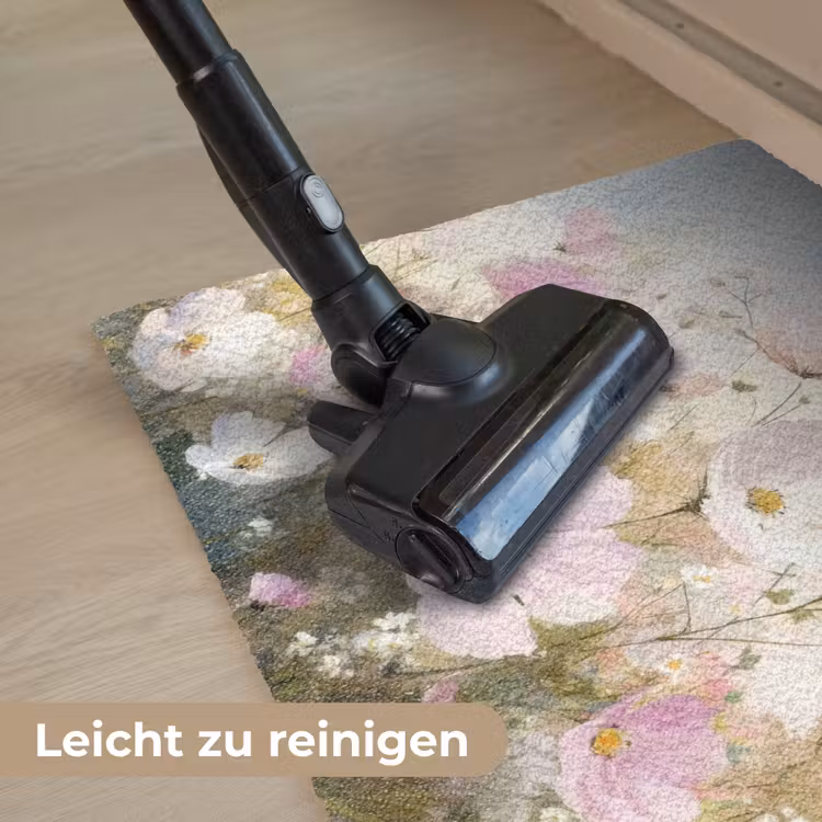 Bloemenveld - Lichte tinten - Geschilderd Deurmat klein -reinigen_DE