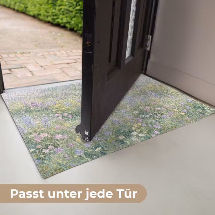Bloemenveld - Heuvels - Kleurrijk Deurmat klein -USP_DE