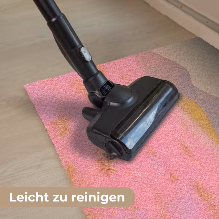Bloemenweide - Heuvels - Silhouet - Roze Deurmat klein -reinigen_DE