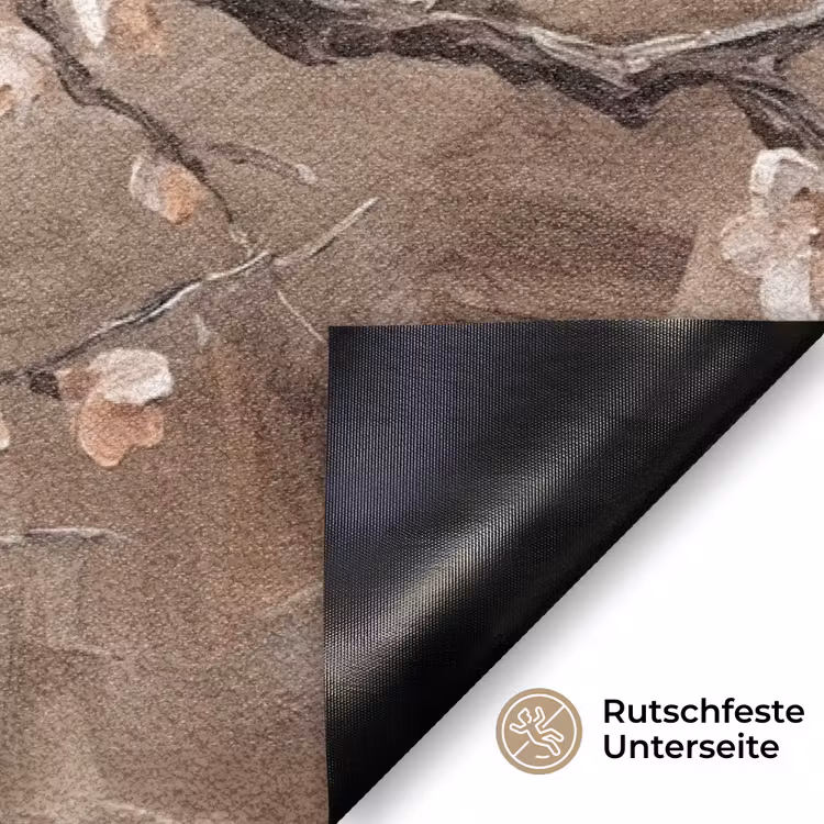 Bloesem - Takken - Schilderij - Beige - Serene Deurmat klein -antislip_DE