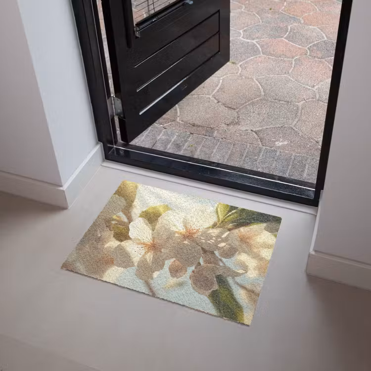Bloesems - Wit - Zonnestralen - Bloemblaadjes Deurmat klein -sfeer5