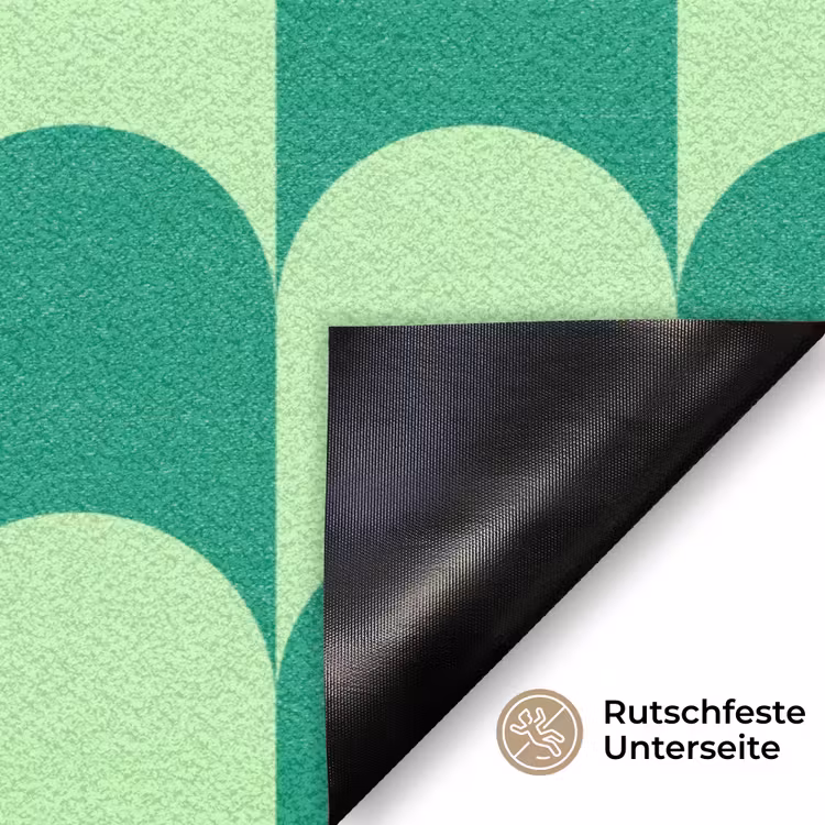 Bogen - Groen - Gestapeld Deurmat klein 898 -antislip_DE