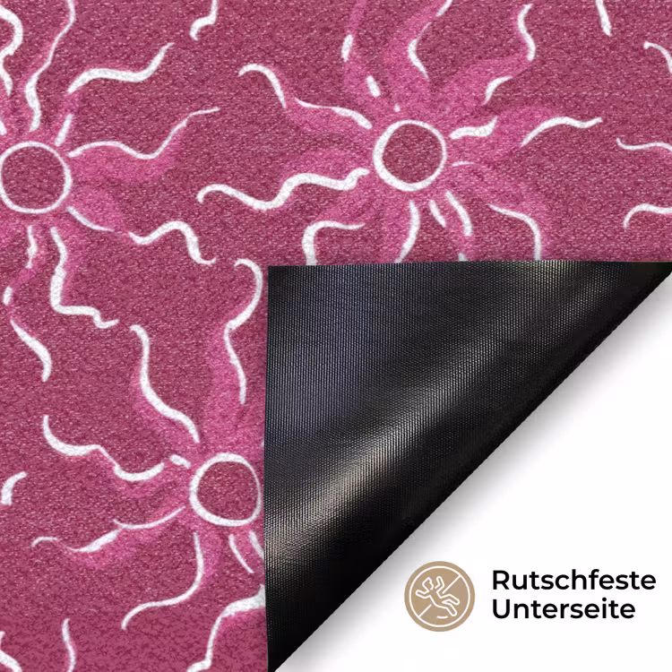 Bohemian - Zon - Magenta Deurmat klein 898 -antislip_DE