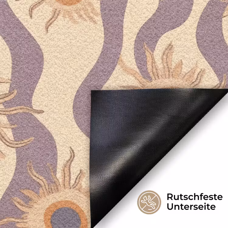 Bohemian - Vibe - Lavendelpaars Deurmat klein 898 -antislip_DE