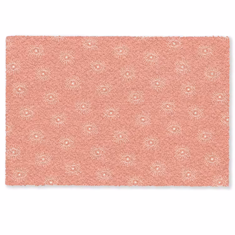 Boho - Print - Roze - Wit - Ogen Deurmat klein -zkaufland3d