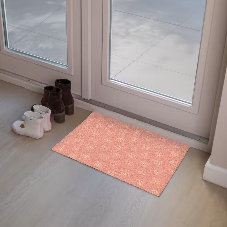 Boho - Print - Roze - Wit - Ogen Deurmat klein -sfeer3