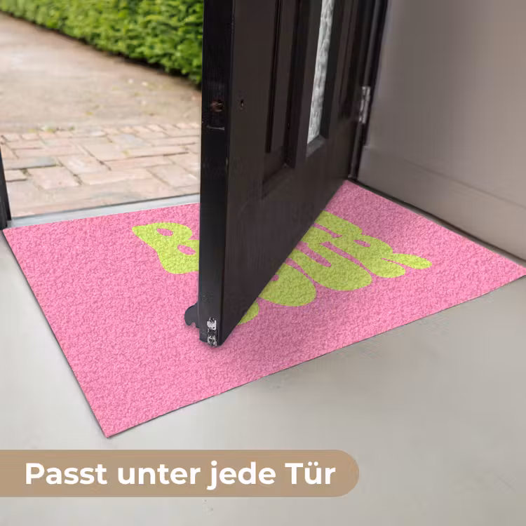 Bonjour - Roze - Fel groen Deurmat klein -USP_DE