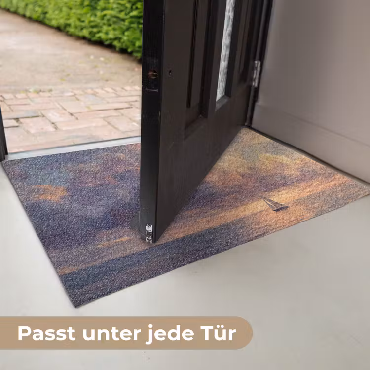 Boot - Zonsondergang - Zee - Natuur - Goud Deurmat klein -USP_DE