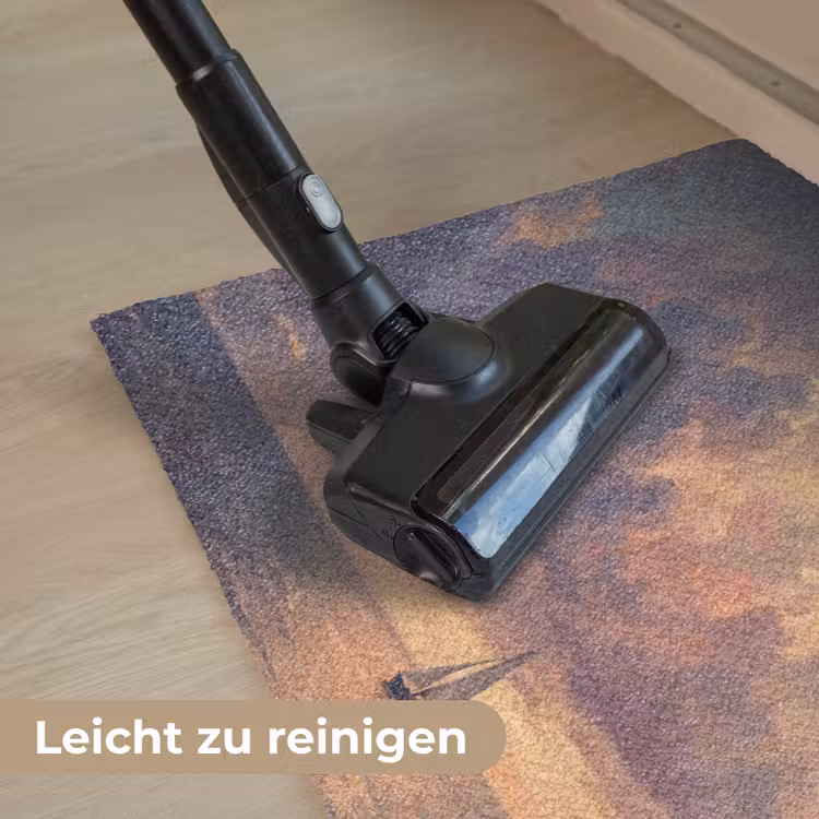 Boot - Zonsondergang - Zee - Natuur - Goud Deurmat klein -reinigen_DE