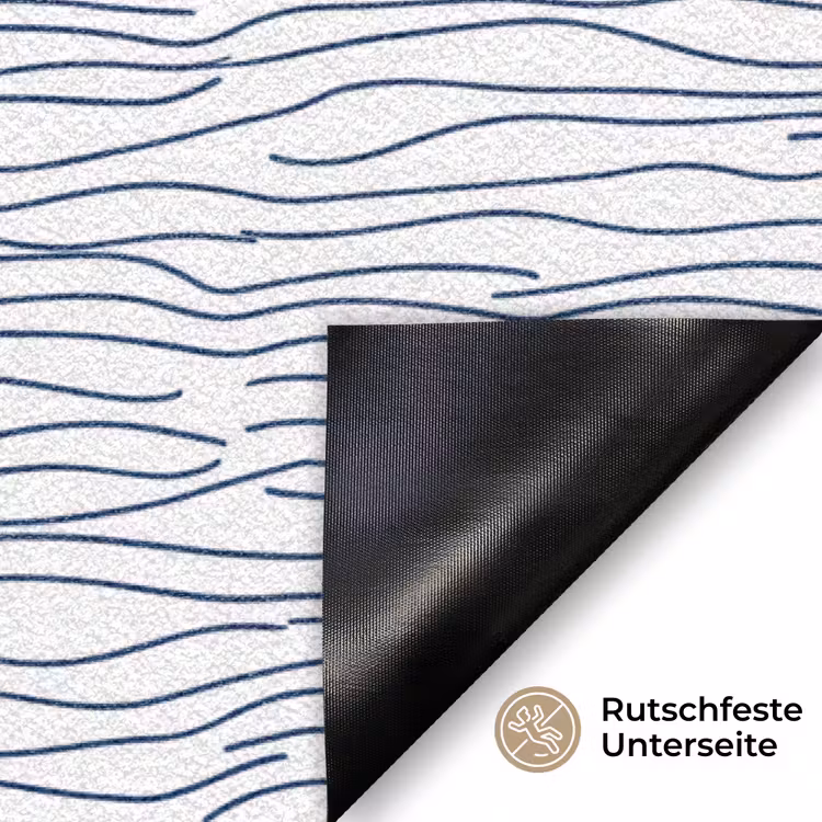 Boot - Water - Rood - Illustratie - Minimalistisch Deurmat klein -antislip_DE