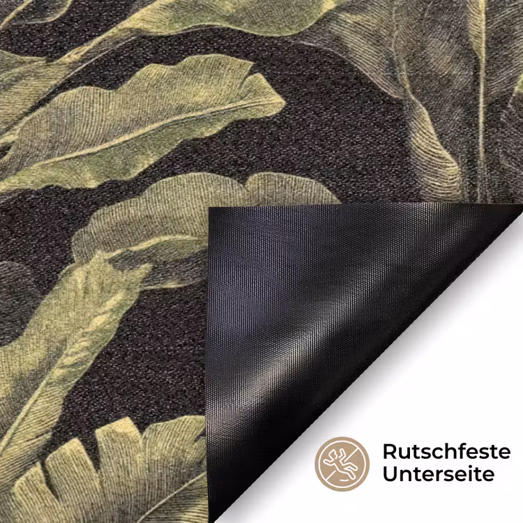 Botanisch - Bladeren - Groen Deurmat klein 898 -antislip_DE