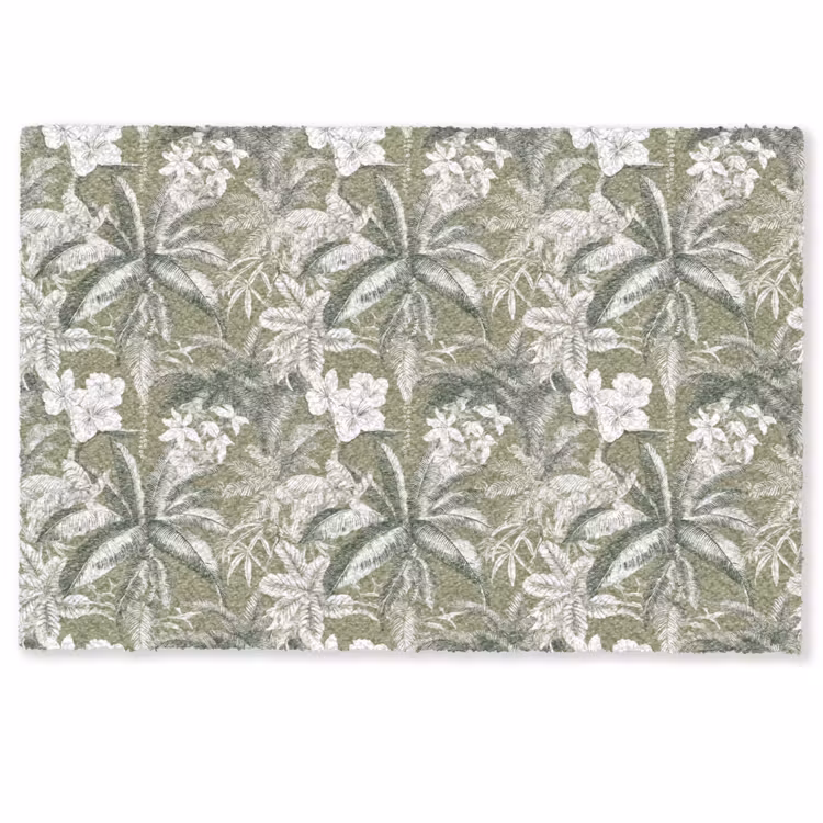 Botanisch - Bloemen - Groen Deurmat klein 898 -zkaufland3d