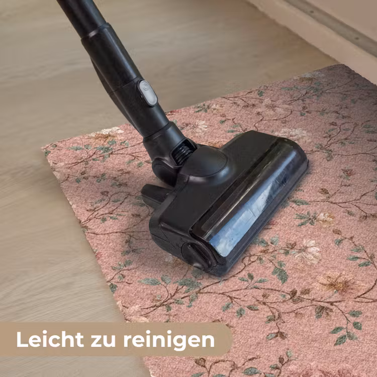 Botanisch - Bloemen - Roze Deurmat klein 898 -reinigen_DE