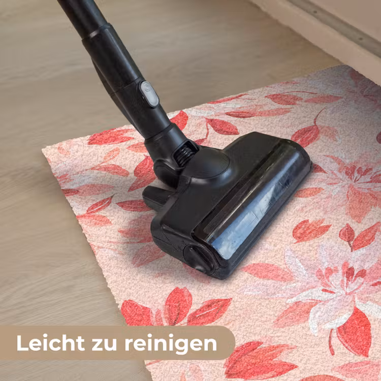 Botanisch - Bloemen - Rood Deurmat klein 898 -reinigen_DE