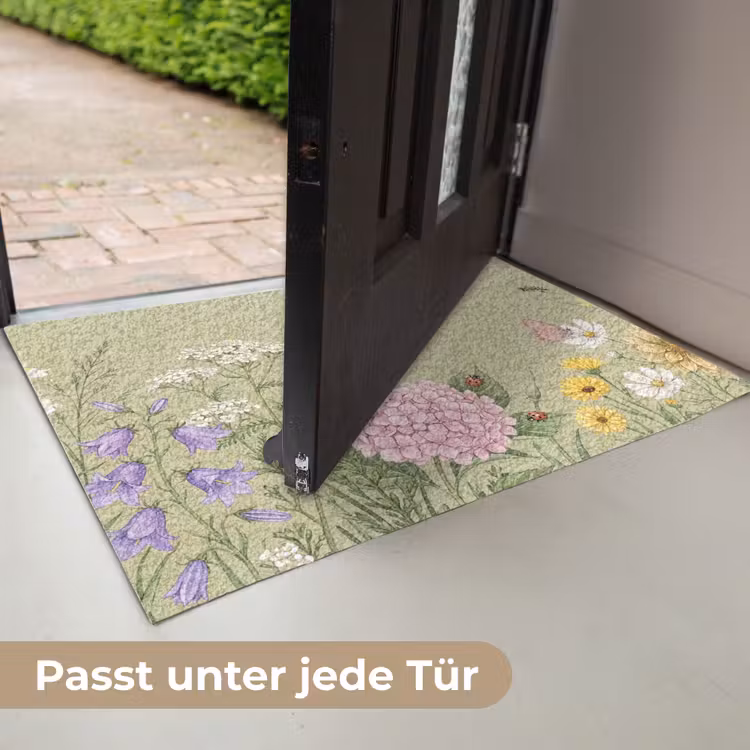 Botanisch - Bloemen - Kleurrijk Deurmat klein -USP_DE