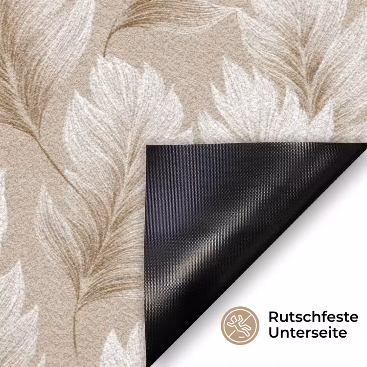 Botanisch - Patroon - Beige Deurmat klein 898 -antislip_DE