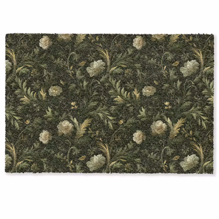 Botanisch - Naadloos - Bloemen Deurmat klein 898 -zkaufland3d