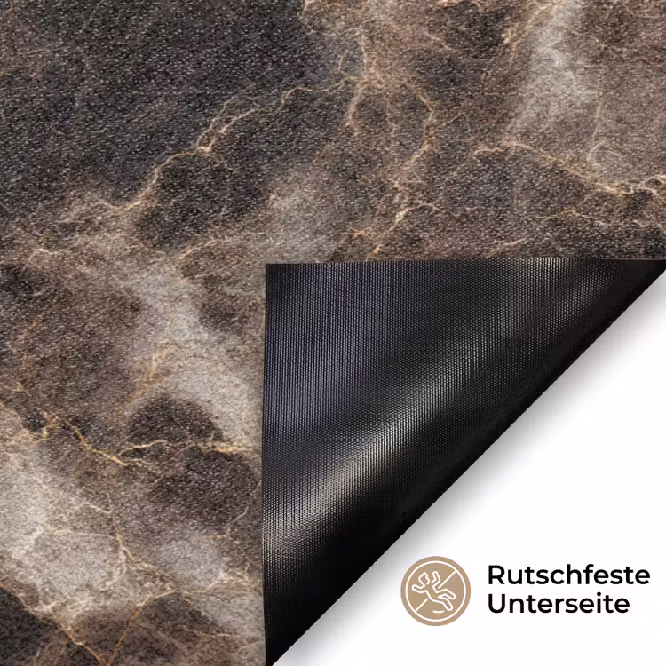 Bruin - Goud - Marmer Deurmat klein 898 -antislip_DE