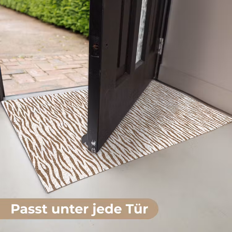 Bruin - Patroon - Zebra Deurmat klein 898 -USP_DE