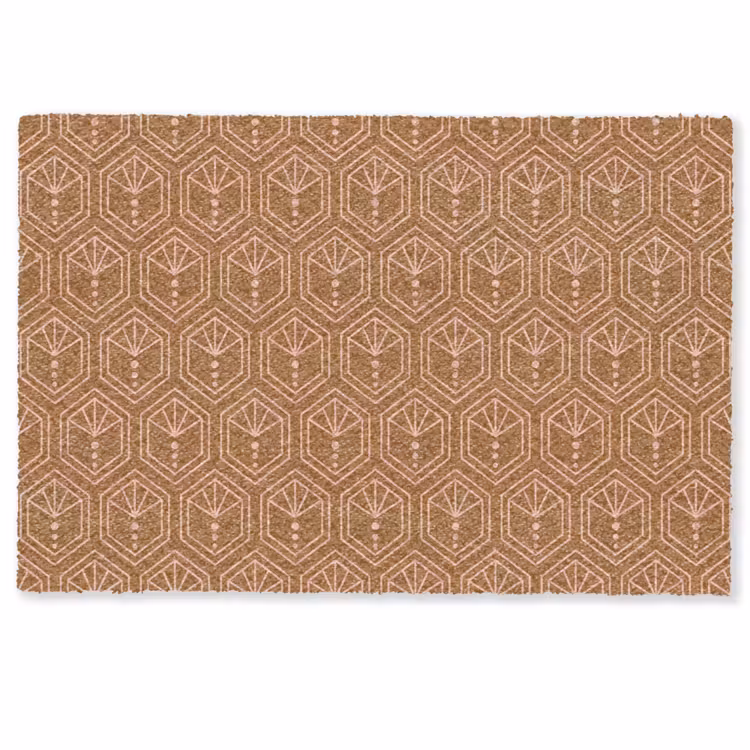 Bruin - Roze - Geometrisch - Patroon Deurmat klein 898 -zkaufland3d