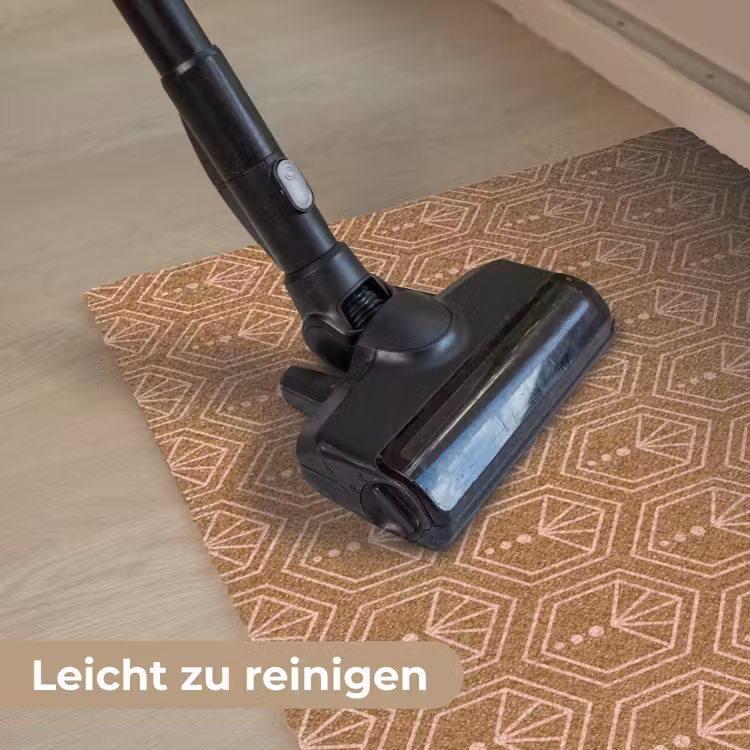 Bruin - Roze - Geometrisch - Patroon Deurmat klein 898 -reinigen_DE